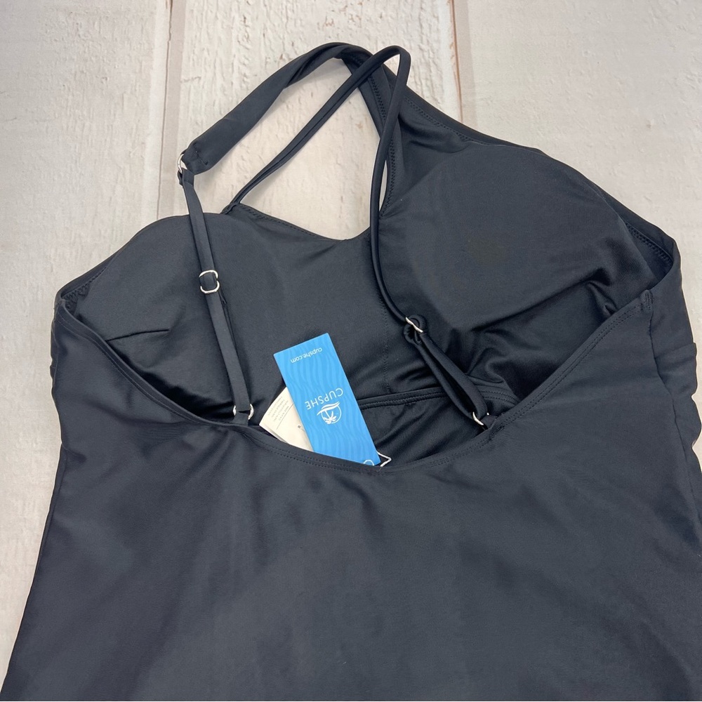NWT Women's Asymmetrical Cutout One Piece Swimsuit SIZE XL - Picture 10 of 16
